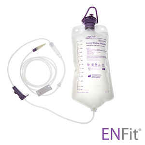 BAG SET PUMP ENFIT 1200ML 30/CS